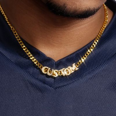 Iced Custom Cuban Link Name Necklace