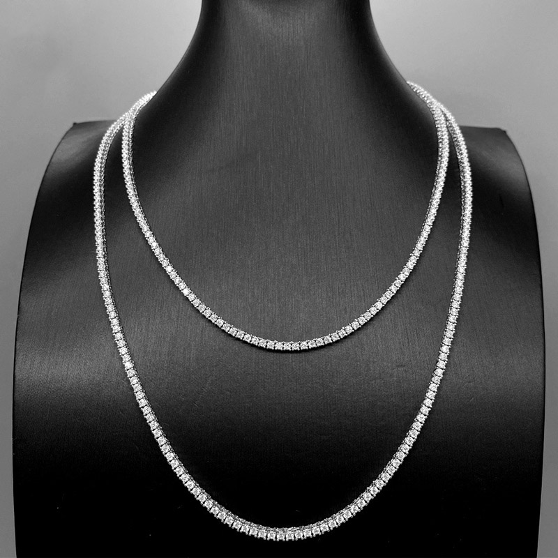 2mm Moissanite S925 Sterling Silver Tennis Chain