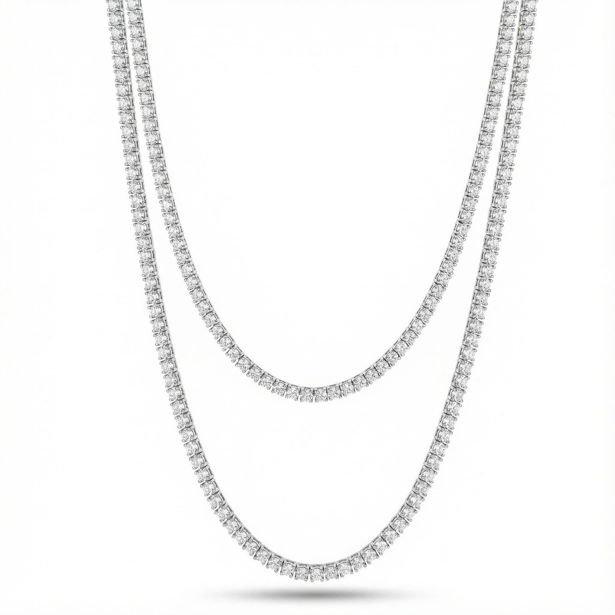 2mm Moissanite S925 Sterling Silver Tennis Chain