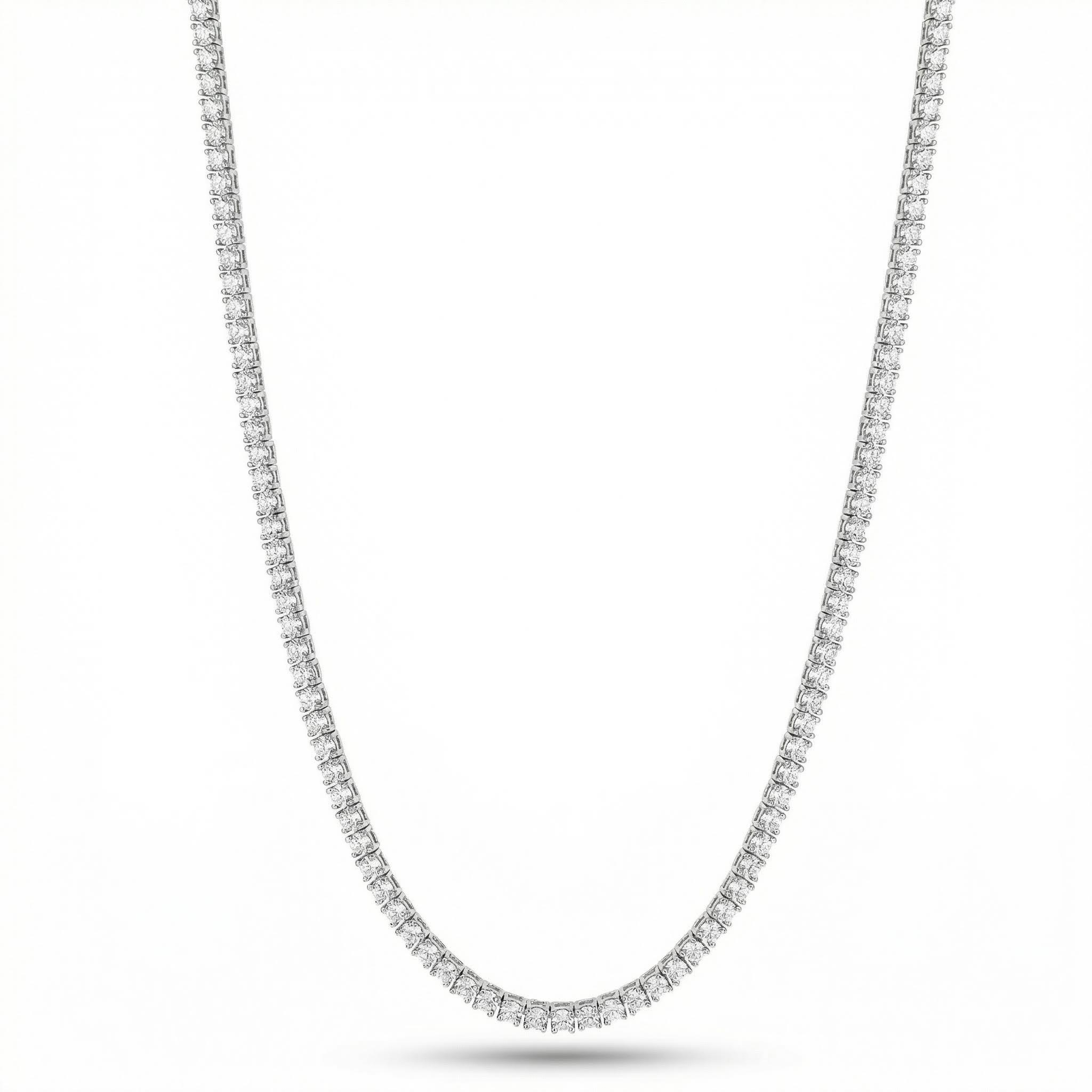2mm Moissanite S925 Sterling Silver Tennis Chain