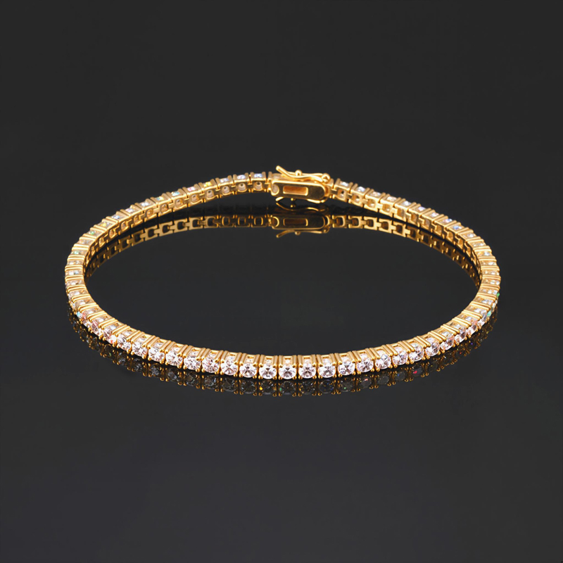 2mm Moissanite S925 Sterling Silver Tennis Bracelet