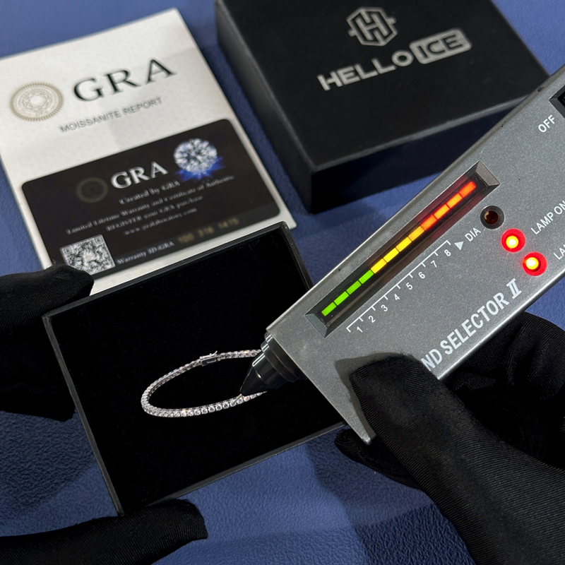 2mm Moissanite S925 Sterling Silver Tennis Bracelet