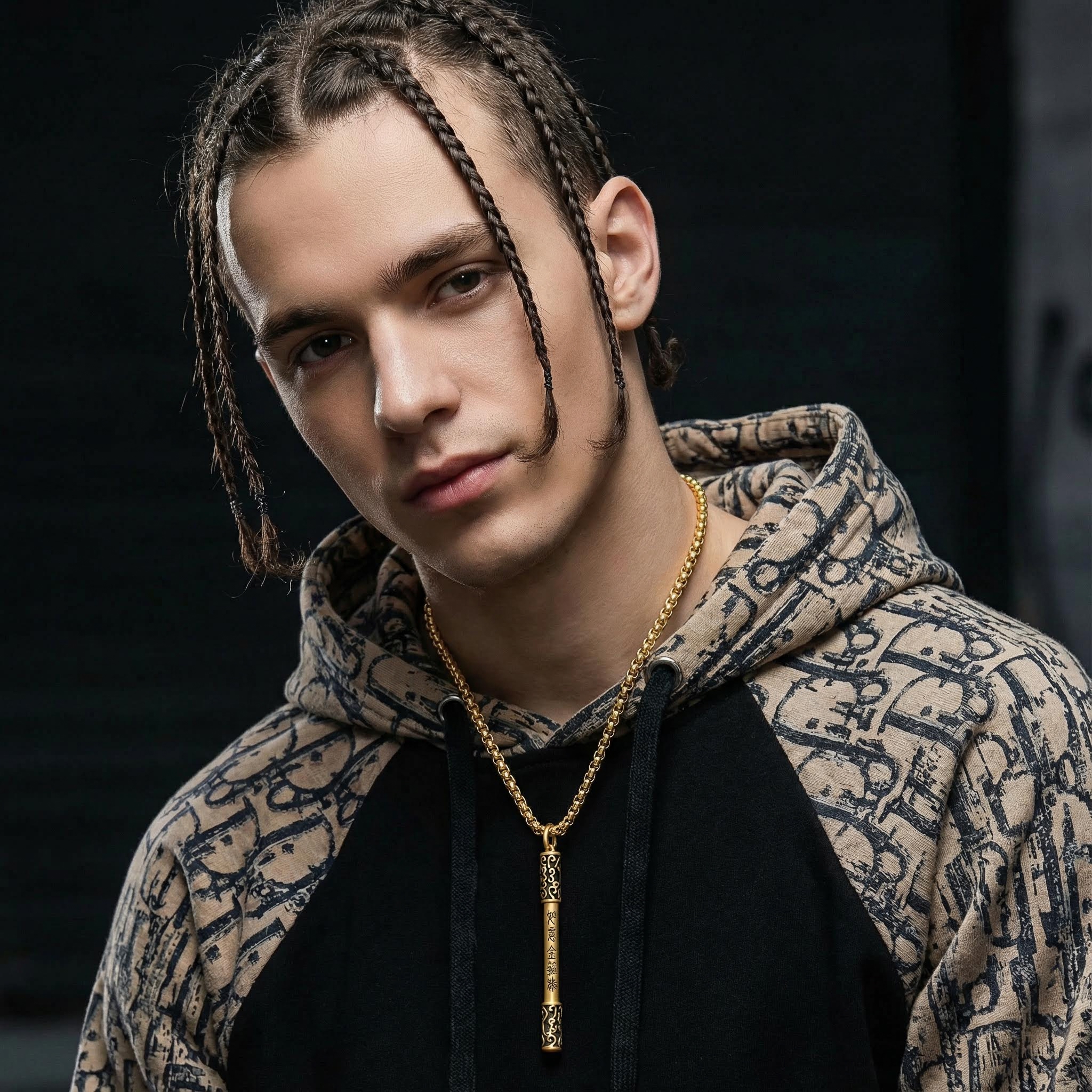 As-You-Will Gold-Banded Cudgel Weapon Stick Pendant