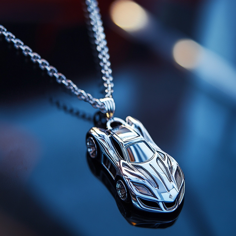 3D Super Sports Car Pendant