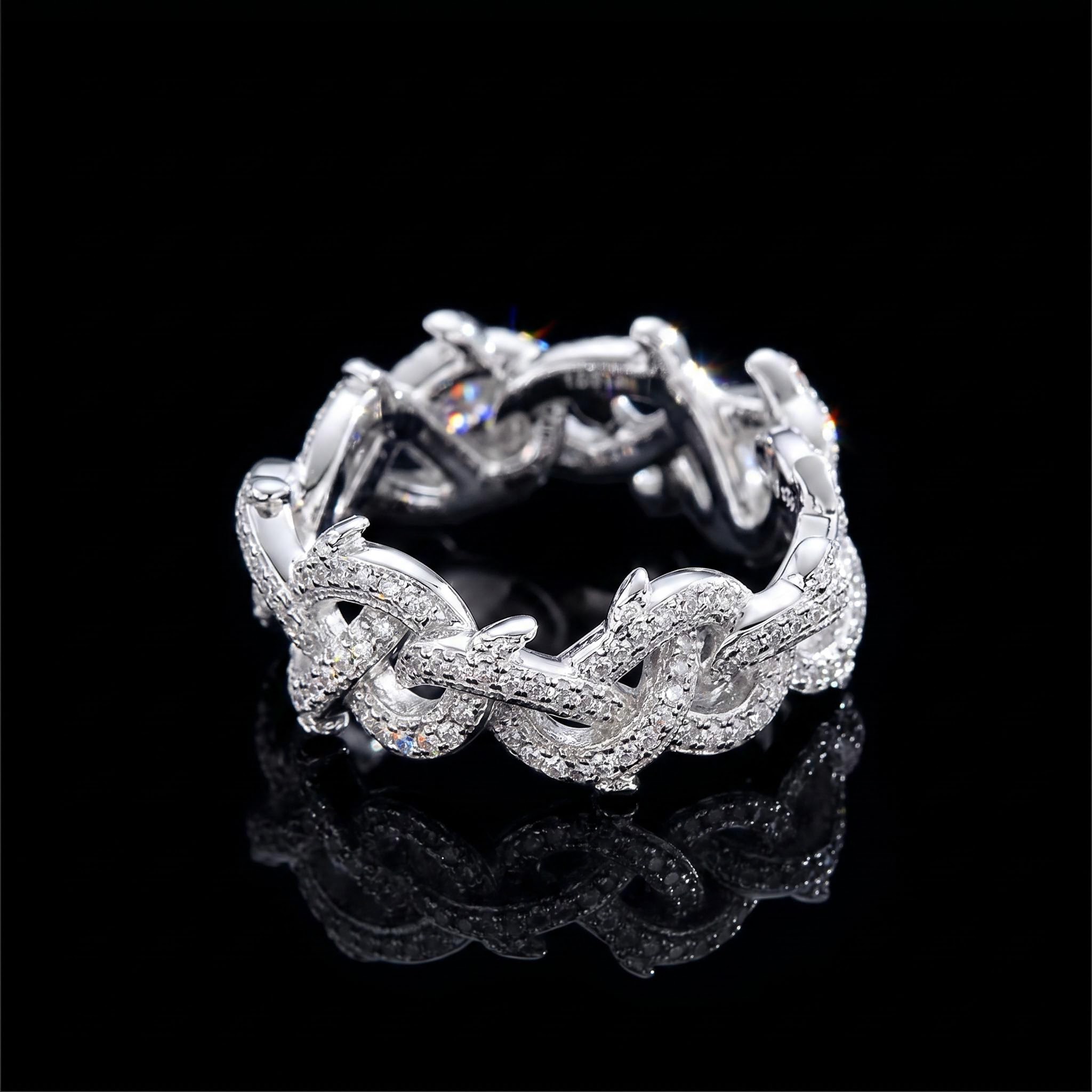 Crown of Thorns Ring in White Gold Crown of Thorns Ring in White Gold