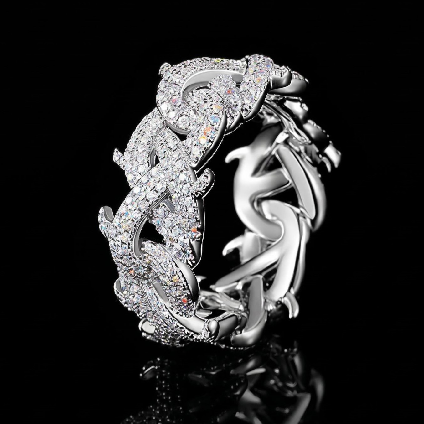 Crown of Thorns Ring in White Gold Crown of Thorns Ring in White Gold