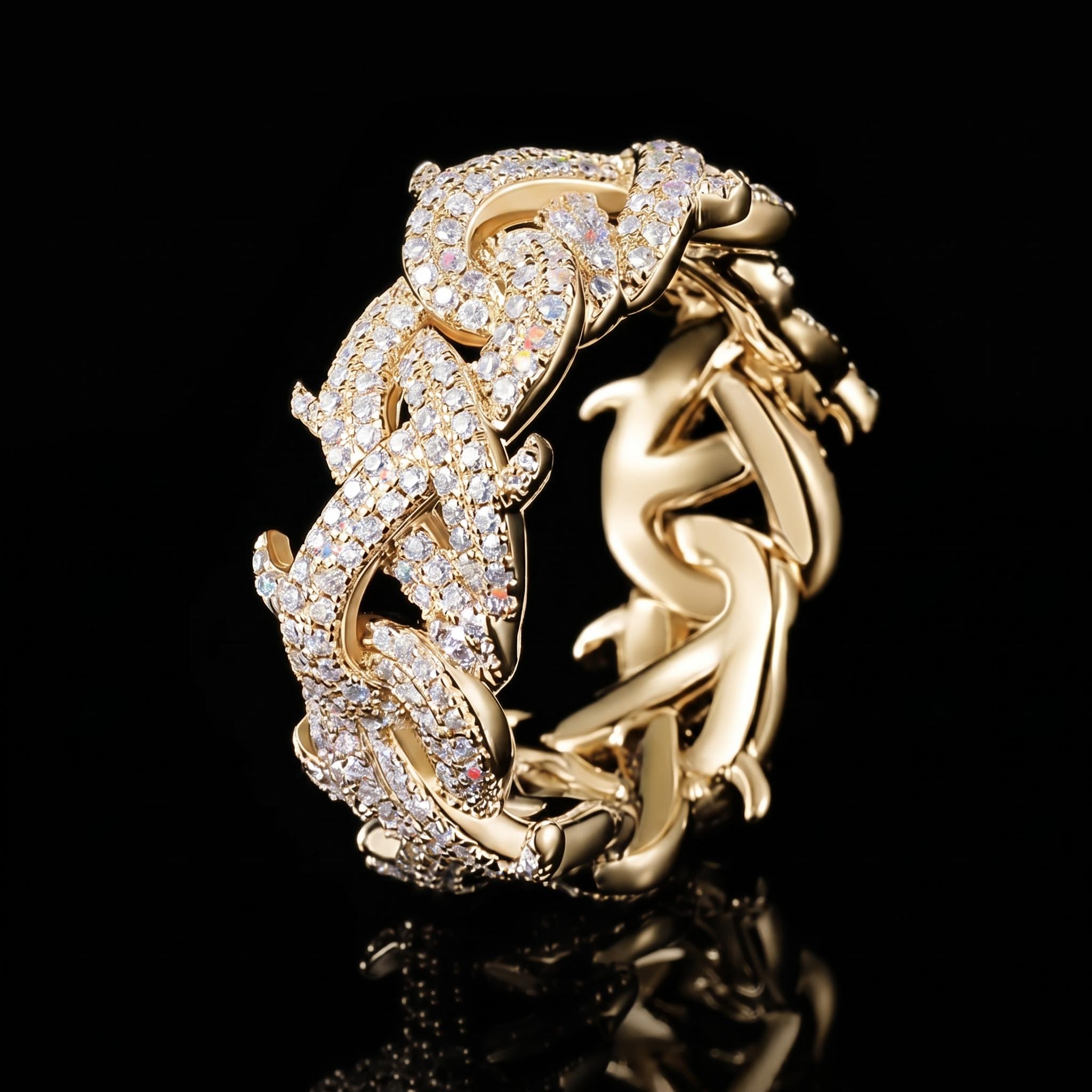 Crown of Thorns Ring in White Gold Crown of Thorns Ring in White Gold