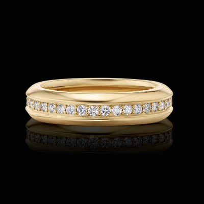 2.18 CTW White Diamond Men's Eternity Wedding Band