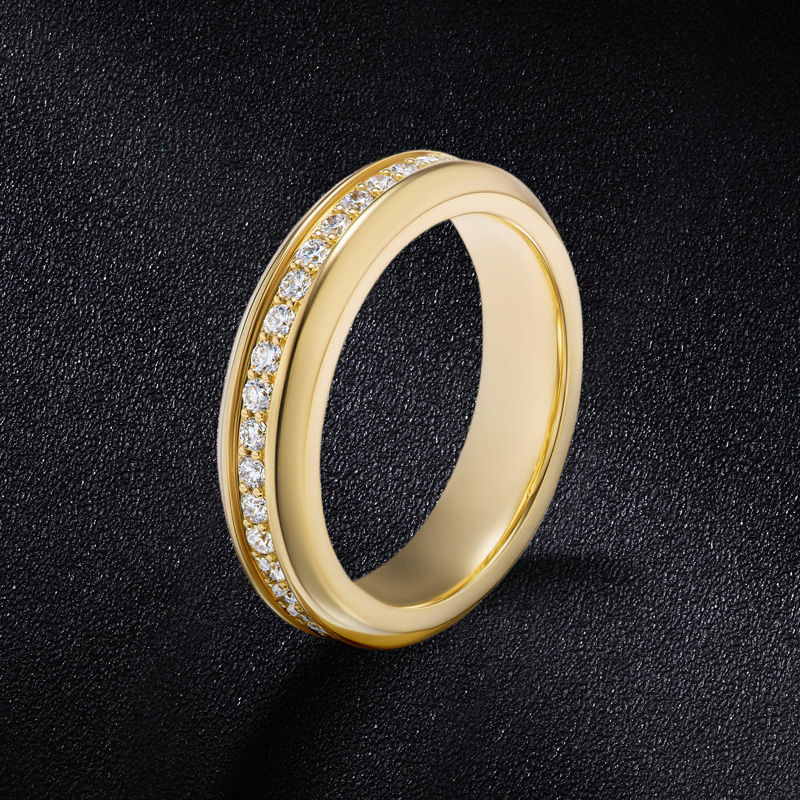 2.18 CTW White Diamond Men's Eternity Wedding Band