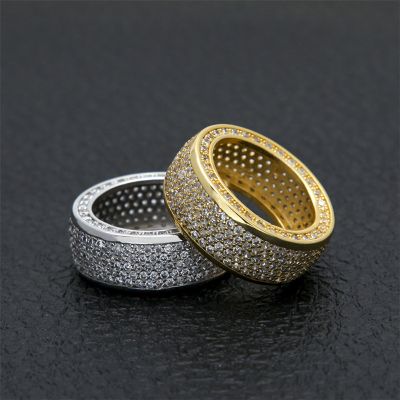 Iced Out Luxury Band Rings for Men