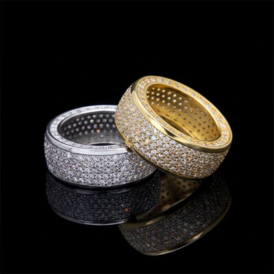 Iced Out Luxury Band Rings for Men