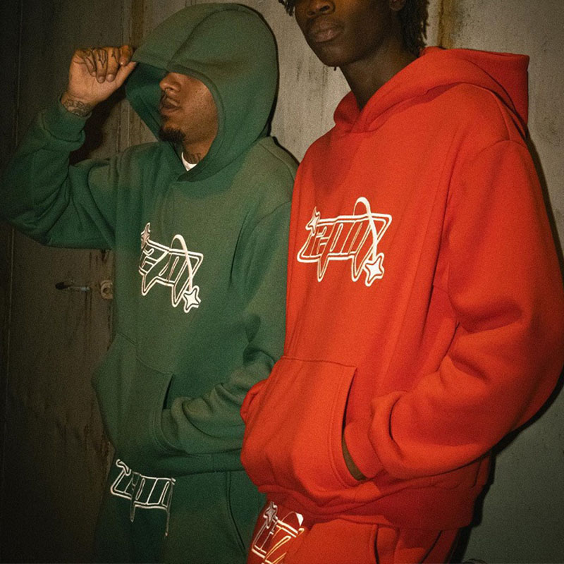 Hip Hop Letter Hoodie Set