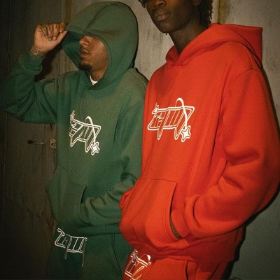 Hip Hop Letter Hoodie Set