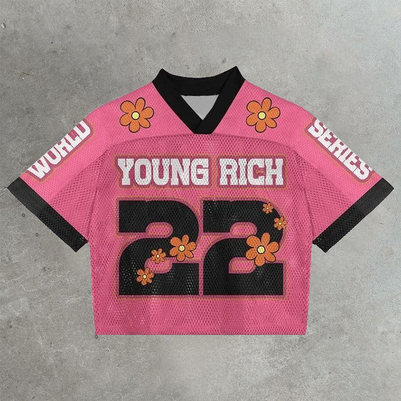 No.22 Digital Print Mesh Jersey