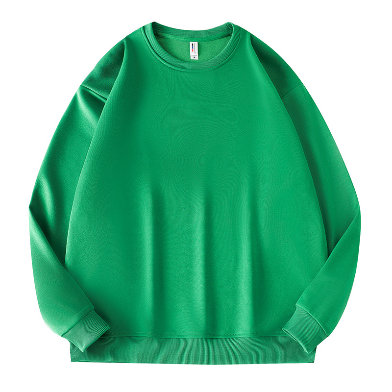 Unisex Solid Color Round Neck Sweatshirt