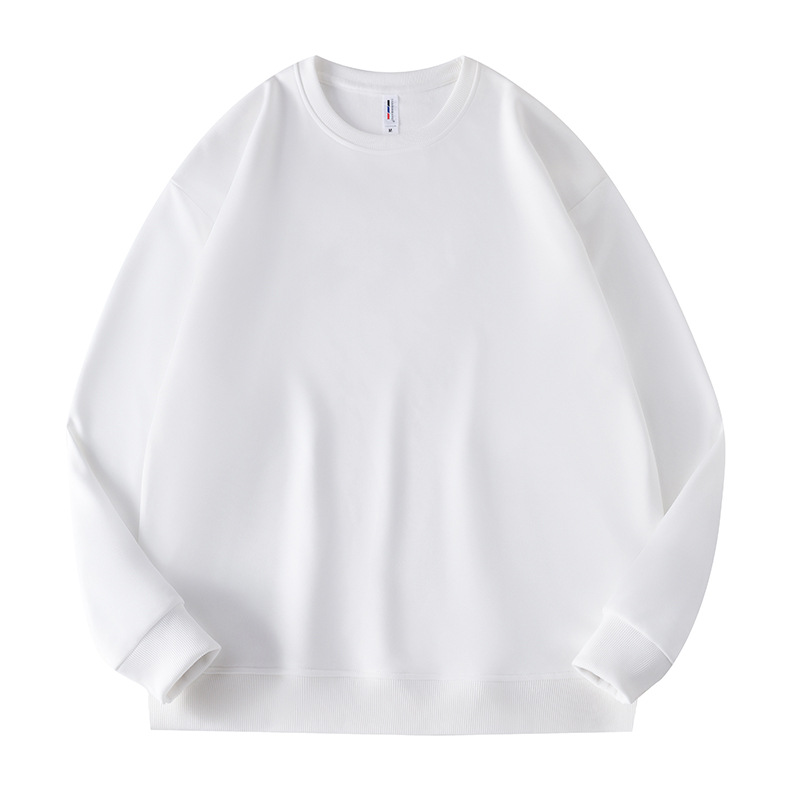 Unisex Solid Color Round Neck Sweatshirt