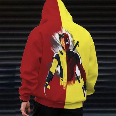 Comic Book Movie Graffiti Colorblock Hoodie