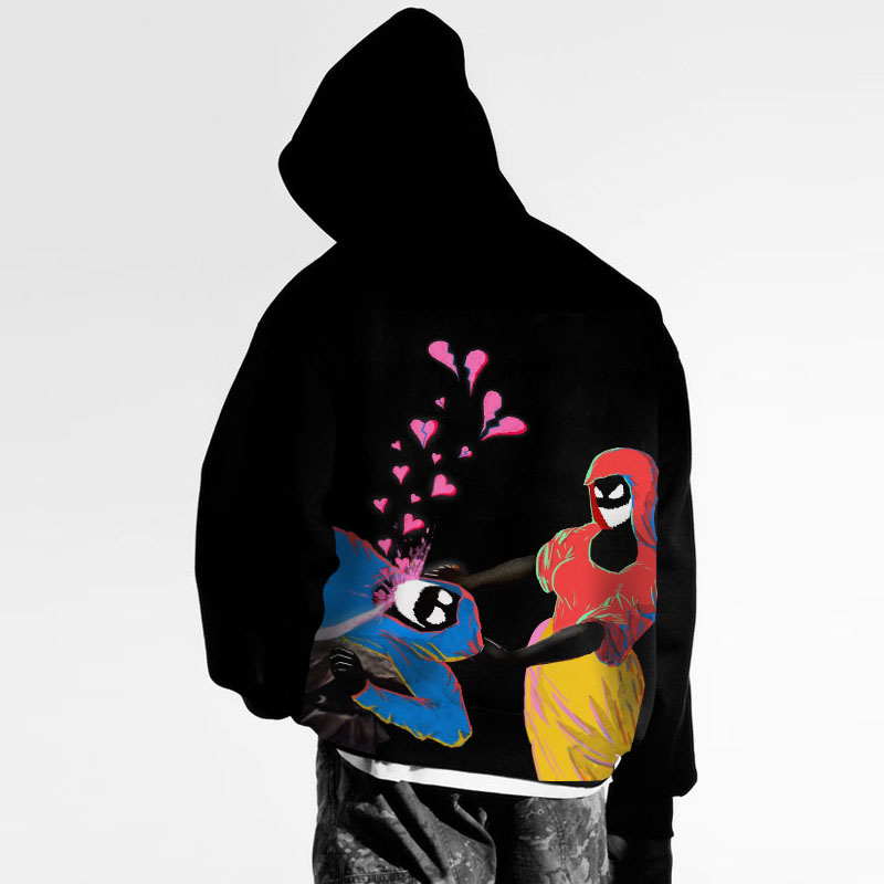 Hip Hop Comic Doodle Hoodie