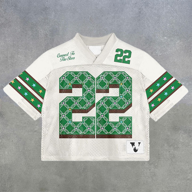 No.22 Graphic Print Short Sleeve Jersey