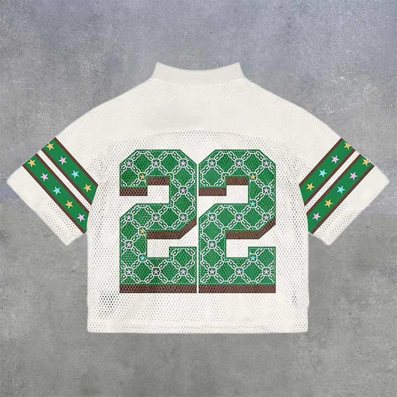 No.22 Graphic Print Short Sleeve Jersey