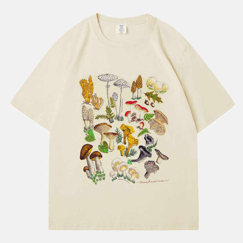 Mushrooms Natural T-shirt