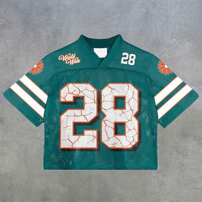 No.28 Graphic Print Short Sleeve Jersey