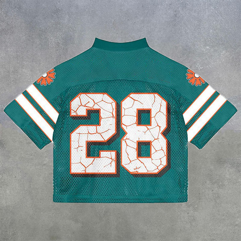 No.28 Graphic Print Short Sleeve Jersey