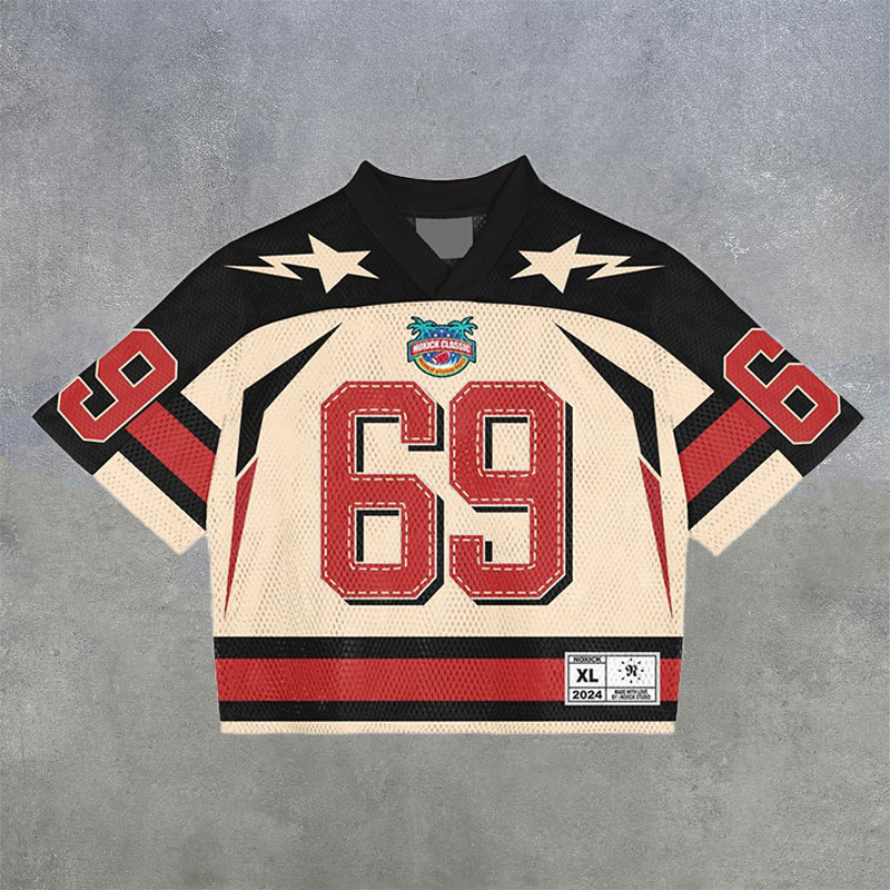 No.69 Digital Print Mesh Jersey