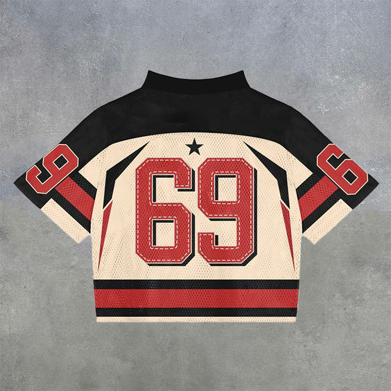 No.69 Digital Print Mesh Jersey