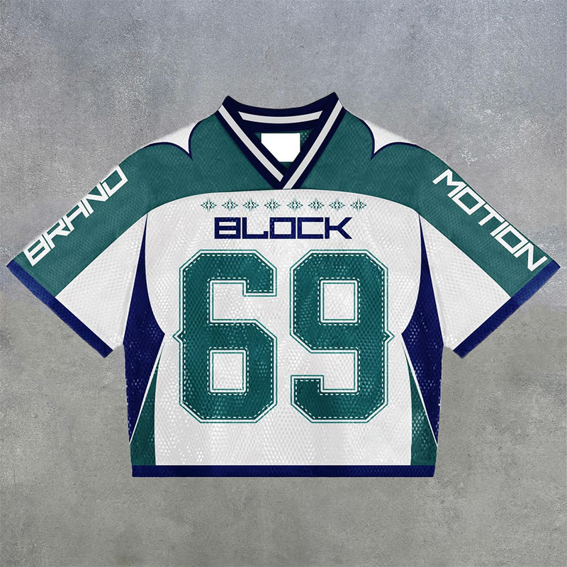 No.69 Digital Print Mesh Jersey