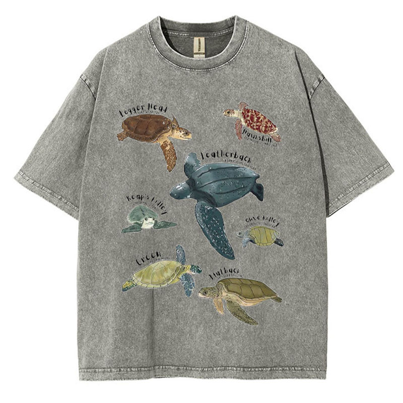 I Am Thankful For Turtle Washed Cotton T Shirt