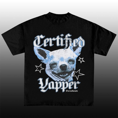 Hip Hop Puppy Cotton T-Shirt