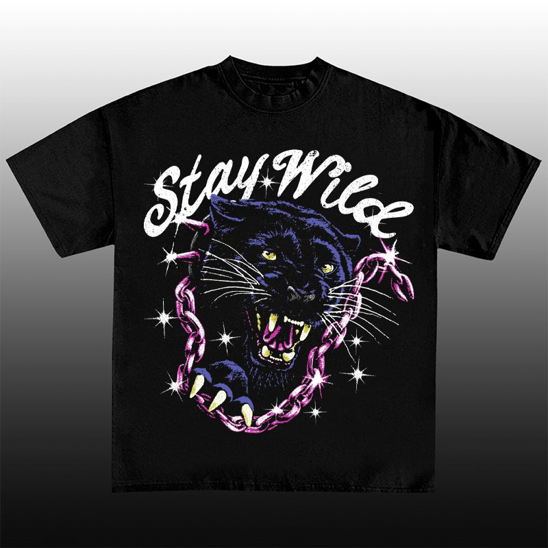 Stay Wild Cotton T-shirts