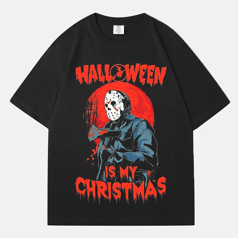 Halloween Graphic Cotton T-Shirt