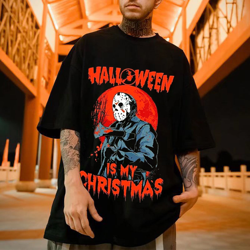 Halloween Graphic Cotton T-Shirt