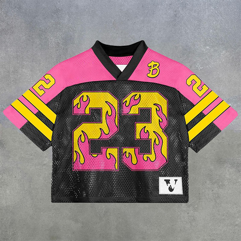 No.23 Digital Print Mesh Jersey