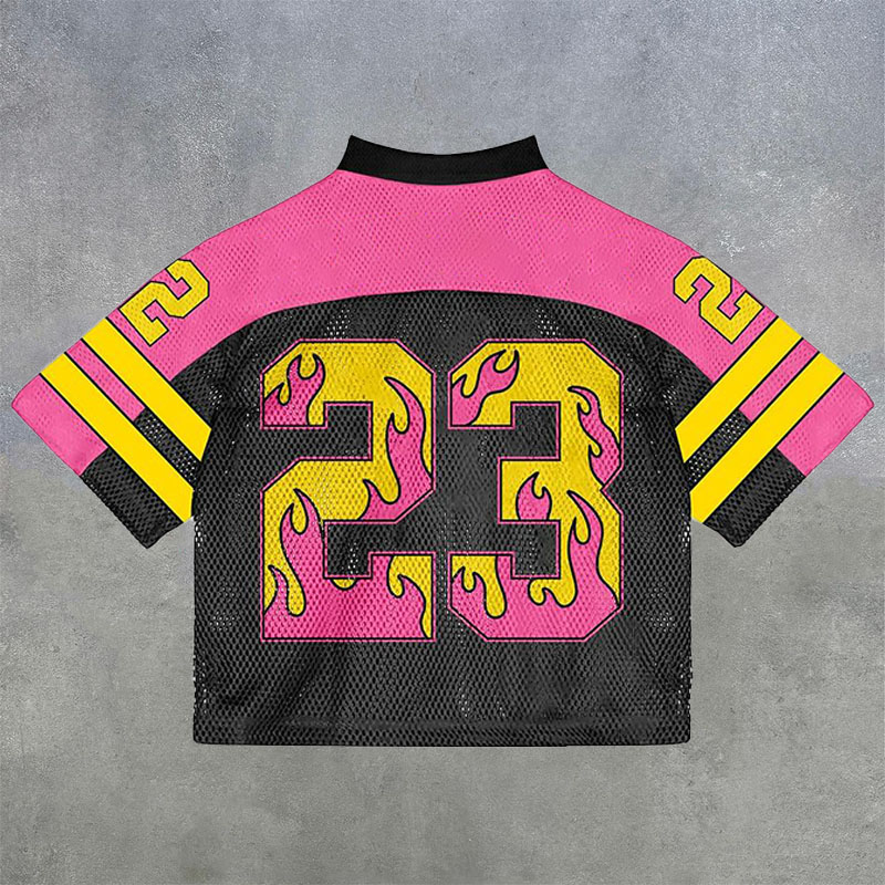 No.23 Digital Print Mesh Jersey