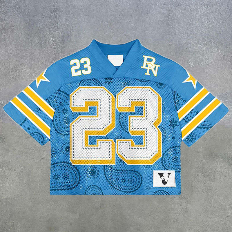 No.23 Digital Print Mesh Jersey