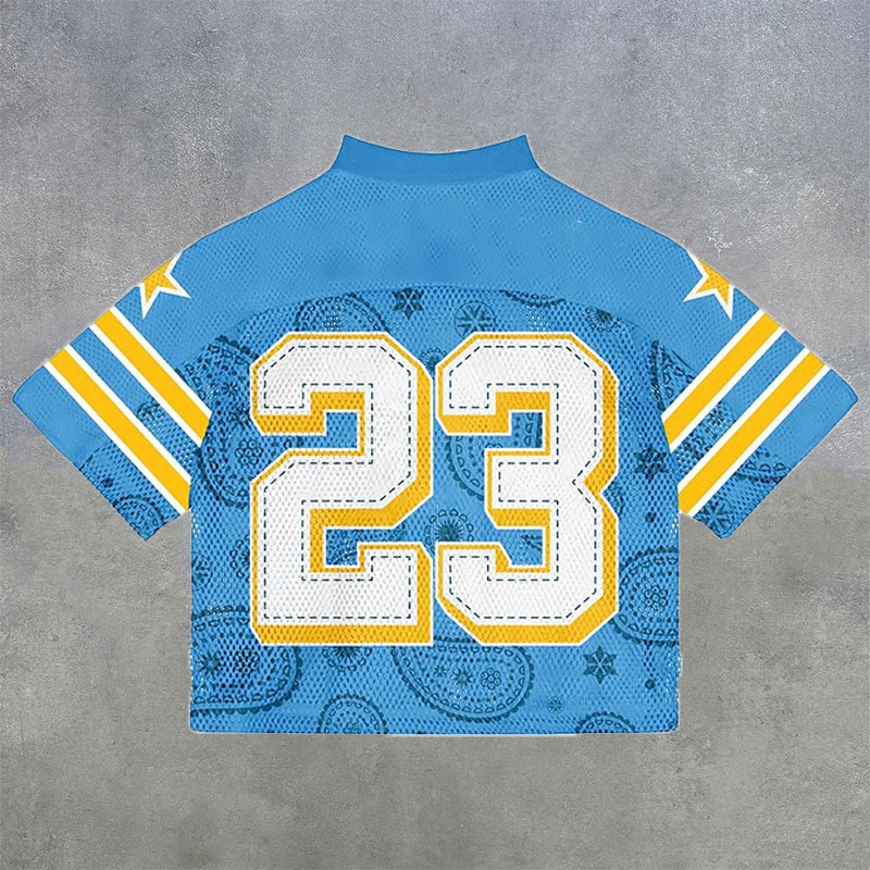 No.23 Digital Print Mesh Jersey