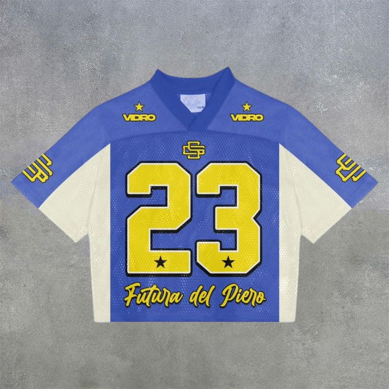 No.23 Digital Print Mesh Jersey