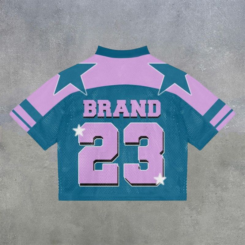 No.23 Digital Print Mesh Jersey