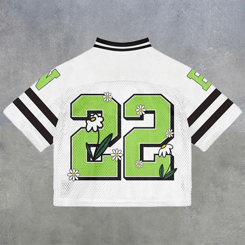 No.22 Graphic Print Short Sleeve Jersey