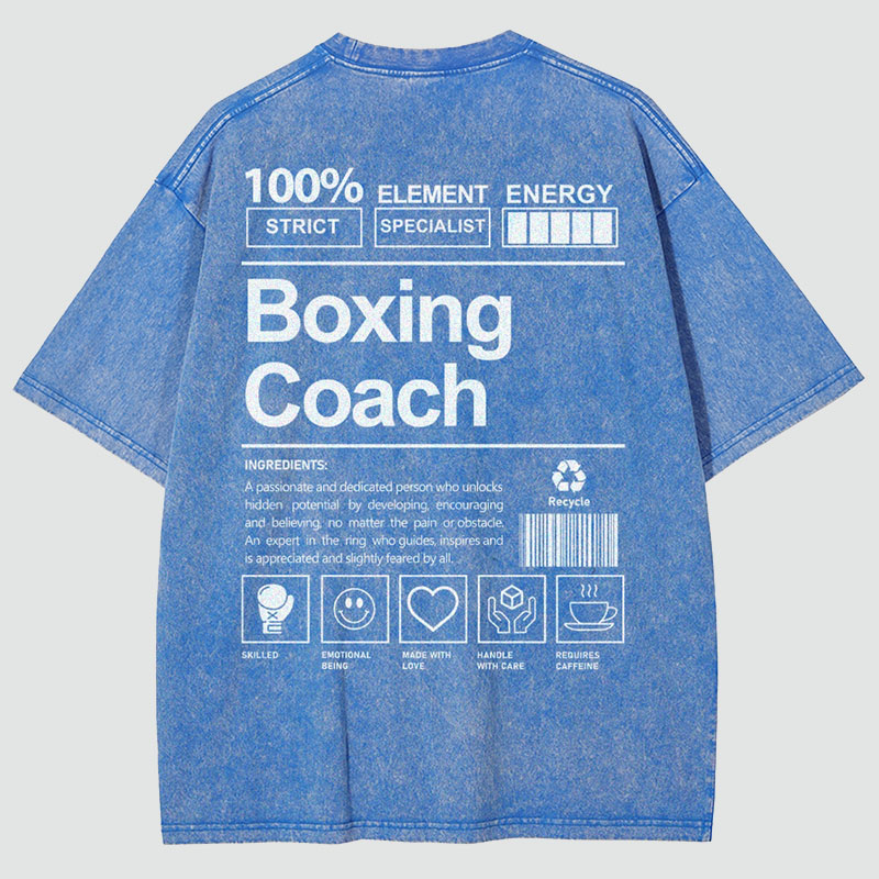 Boxing Coach Unisex Fit Washed T-Shirt