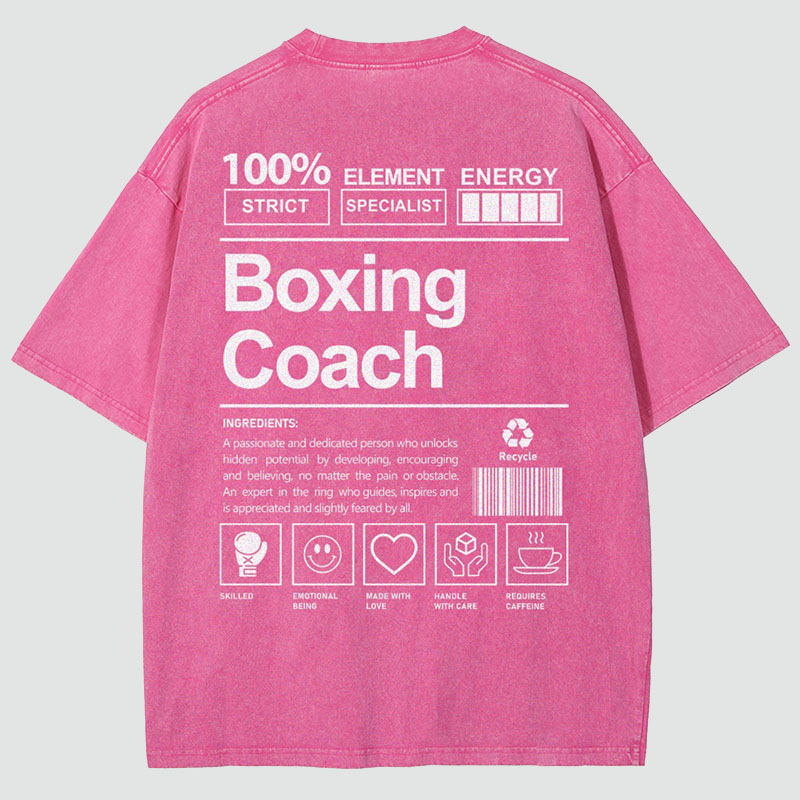 Boxing Coach Unisex Fit Washed T-Shirt