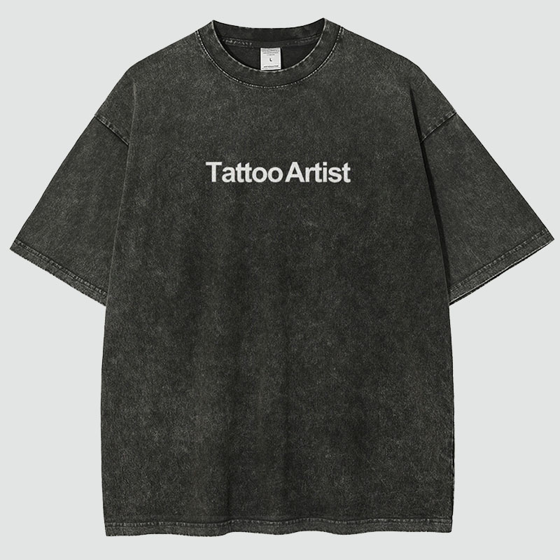 Tattoo Artist Unisex Fit Washed T-Shirt