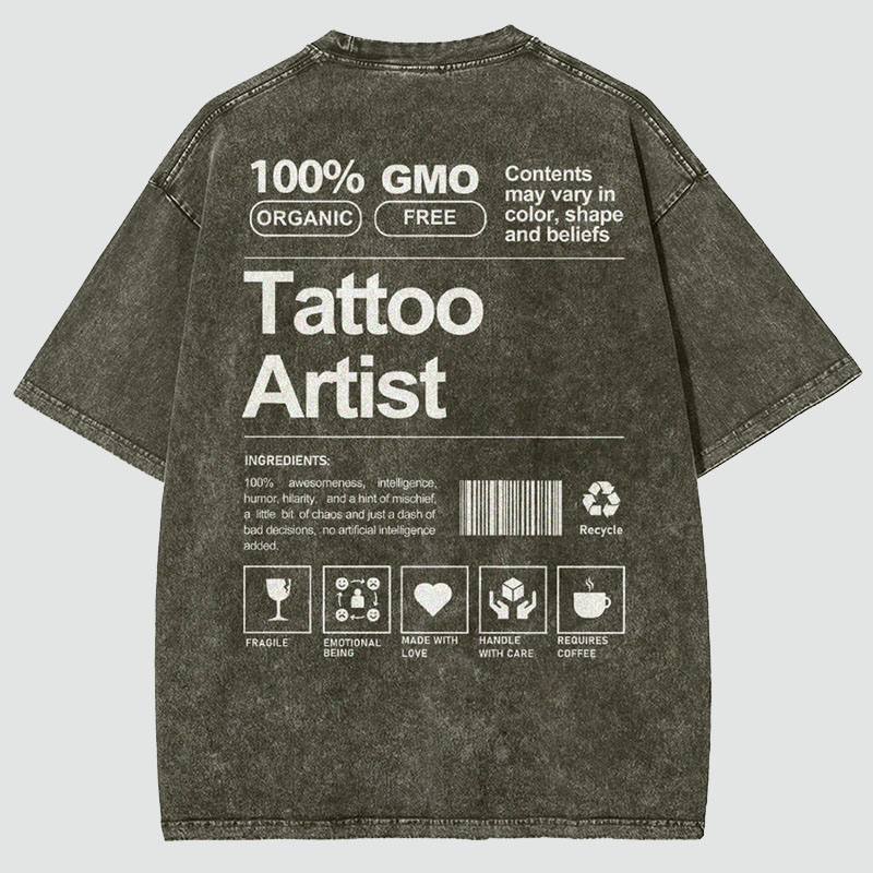 Tattoo Artist Unisex Fit Washed T-Shirt