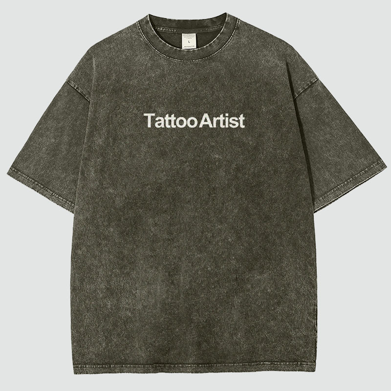 Tattoo Artist Unisex Fit Washed T-Shirt