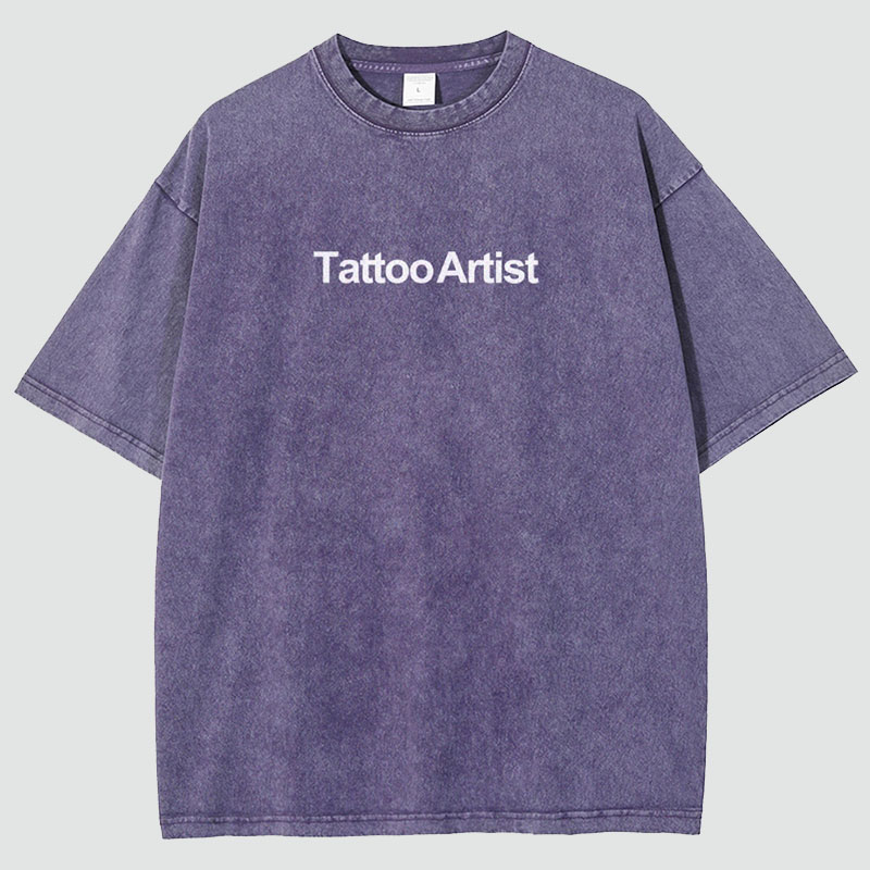 Tattoo Artist Unisex Fit Washed T-Shirt