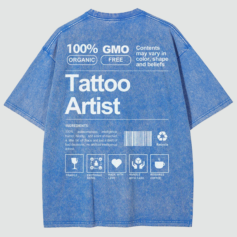 Tattoo Artist Unisex Fit Washed T-Shirt