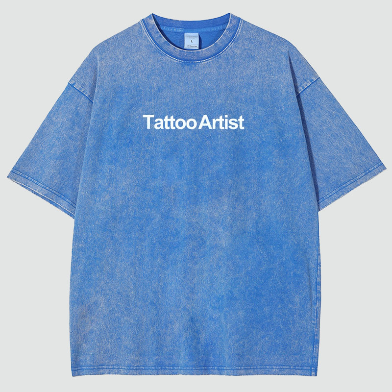 Tattoo Artist Unisex Fit Washed T-Shirt